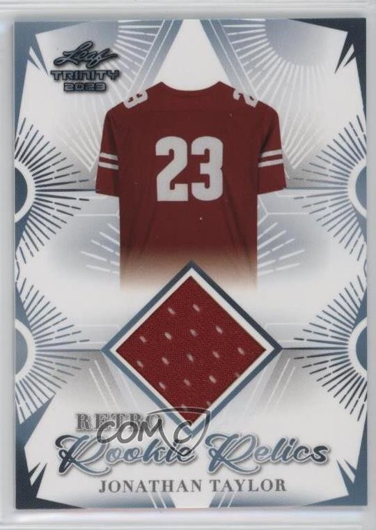 2023 Leaf Trinity Mega Box Retro Rookie Relics Jonathan Taylor #RRR-7 v7j
