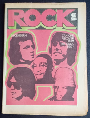 ROCK NEWSPAPER RARE Dec 1971 Janis Joplin Duane Allman Dead Accident Cond TF-11