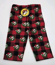 Buc-ee's Beaver Christmas Fleece Pajama Pants Unisex Kids Toddler Size 6