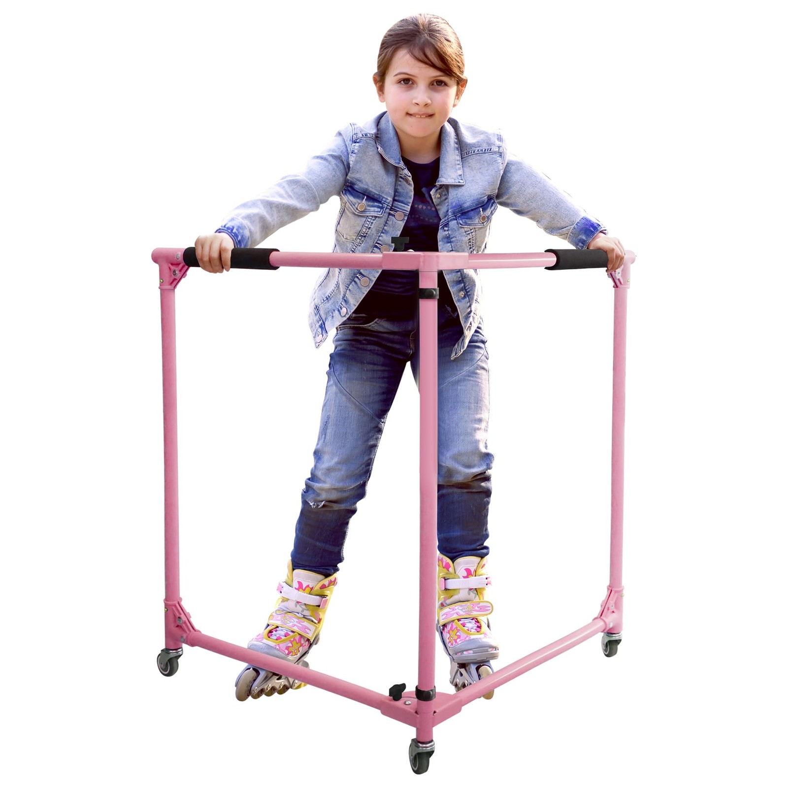 Folding Skater Aid for Kids Roller Skating, 30in Height Roller Skate Trainer ...