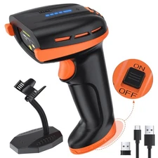 Tera Pro Barcode Scanner with Power Switch Battery Level Indicator Replaceabl...