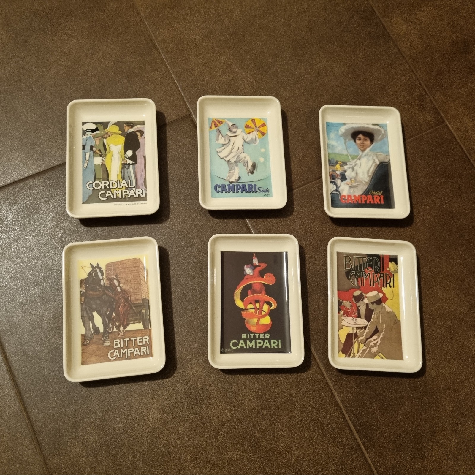 Set of 6 Render Advertising Campari