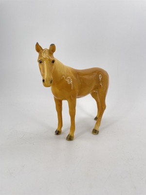 Vtg 1940s Mortens Studio Palamino Horse Standing  *As Is*  Cast Metal