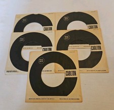 45 RPM 7" RECORD SLEEVES CO. SLEEVE 5 PACK SEE PHOTO Carlton Records SLV398