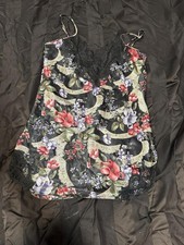Vintage Victoria's Secret Gold Label floral chemise slip dress sz Medium