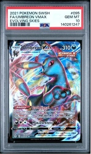 PSA 10 Umbreon VMAX 095/203 SWSH07: Evolving Skies Holo