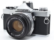 NEAR MINT  Olympus OM-1N  F.ZUIKO AUTO-S 50mm f/1.8 SLR Camera from JAPAN