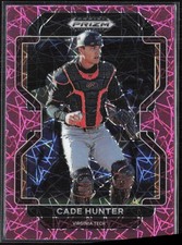 2022 Panini Prizm Draft Picks #PDP153 Cade Hunter Neon Pink Velocity