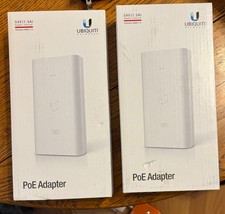 Ubiquiti 54V 1.5A Gigabit Ethernet POE Adapter, Model  POE-54V-80W. Lot of 2