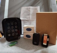 Yardlock Keyless Gate Lock With Keypad and Two Keyless Car Remotes & Instruction
