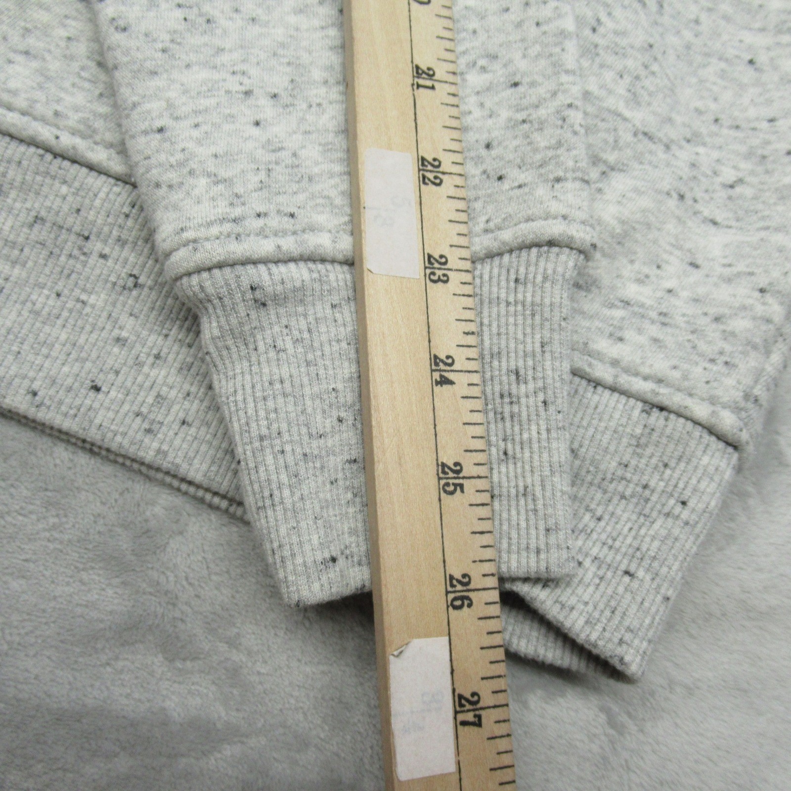 Carhartt Hoodie Women Medium Gray Soft Relaxed Fit Midweight Logo Sleeve Graphic thumbnail 10