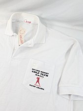 New Vintage Cat Club Golf Polo Riyadh Desert Golf Club White Polo Knit Shirt L