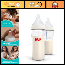 Natural Anti-Colic Baby Bottles, 8 oz, 2 Pack - Perfect Match for Feeding