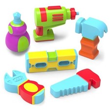 Mold Free Bath Toys, 6 Pack Sealed, No Hole Bath Toys Design Keeps Tools