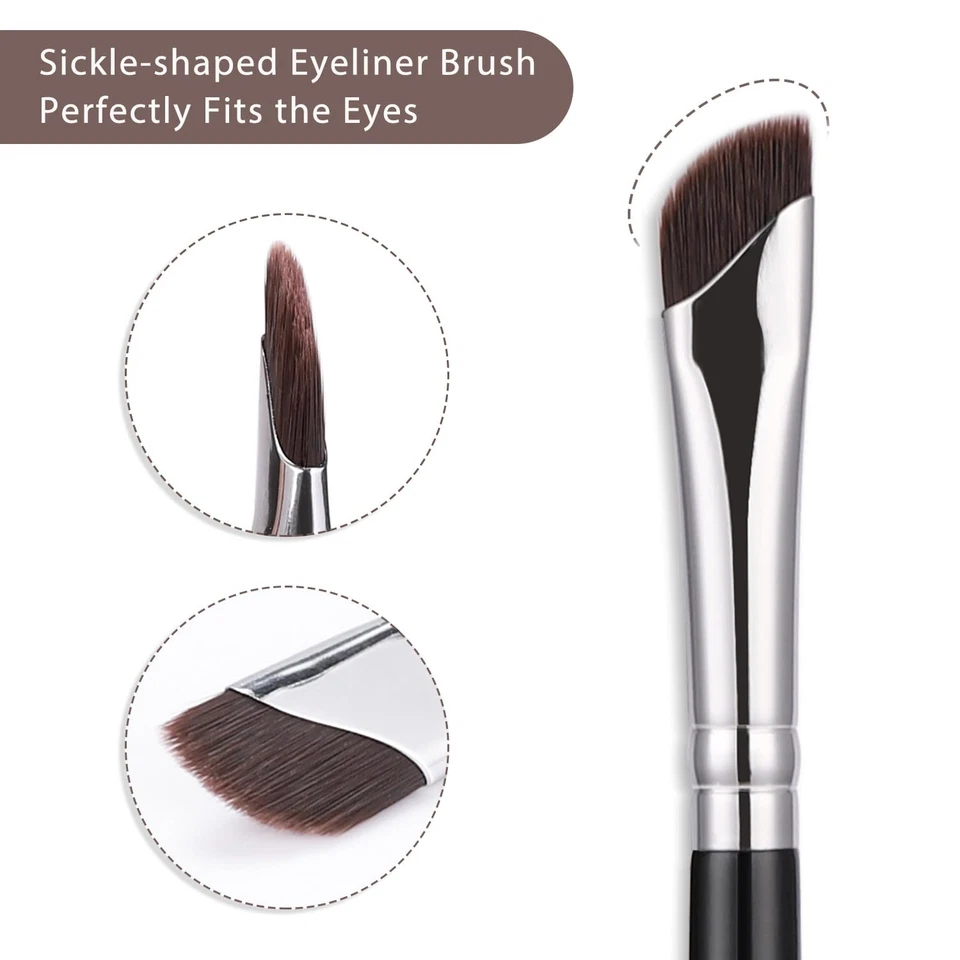 5Pcs Eyeliner Brushes Fine Angled Eye Liner Ultra thin Precision Makeup Brushes - Image 3 of 4