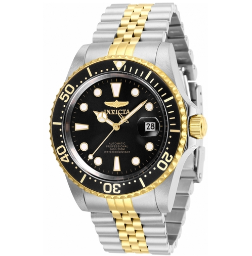 invicta pro diver black and gold
