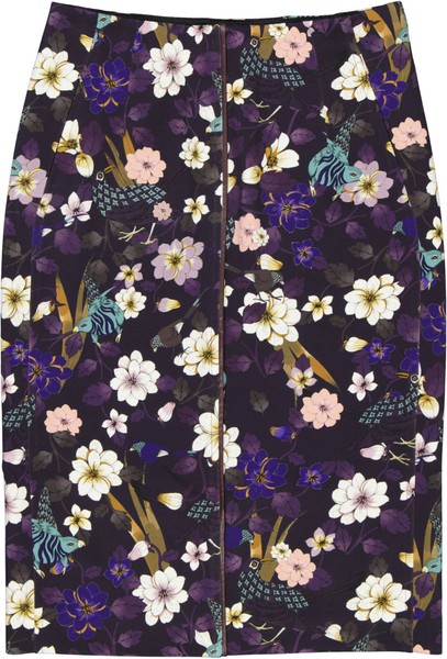 Damen Rock Marc Cain Gr. 38 / N3 Beere Bunt-image