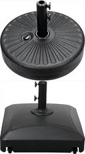Black Round/Square Umbrella Stand Heavy Duty Market Umbrella Base Outdoor Patio