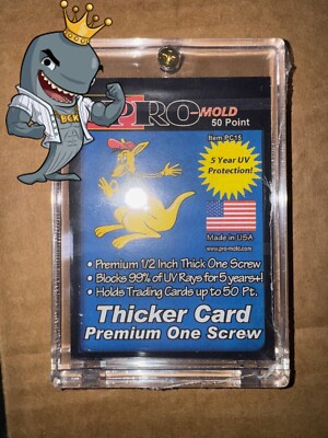 Pro-Mold Deluxe Premium 1-Screw 1/2'' 50pt Card Holder FREE SHIP