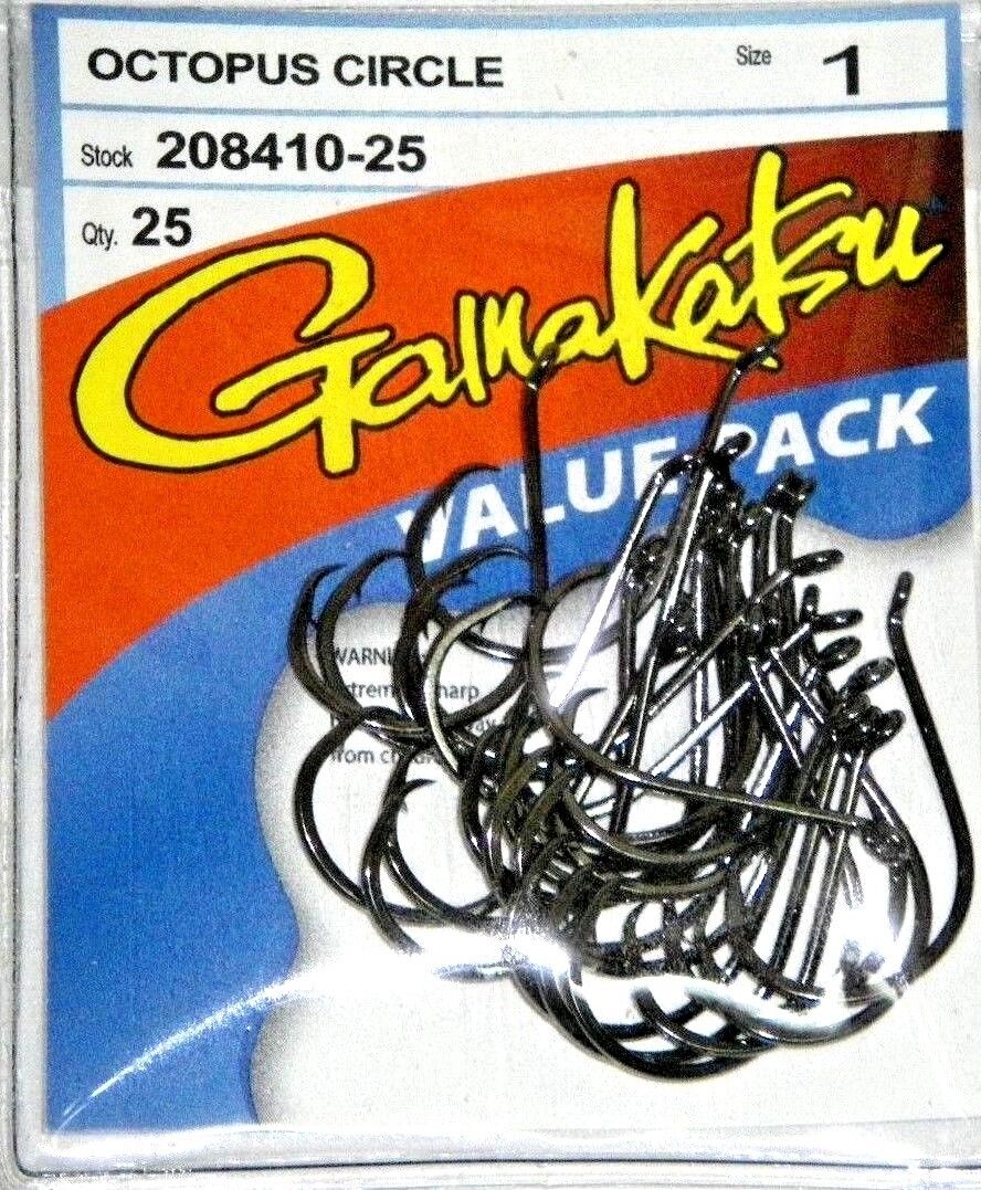 Gamakatsu Octopus Circle Hook Black Offset 3/0