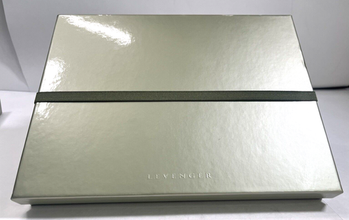 Levenger Circa Foldover Notebook Size Junior Cordova Leather Oxblood New in Box - Picture 4 of 18