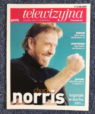 CHUCK NORRIS   2009 Poland GAZETA TELEWIZYJNA  Batman, Doda