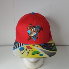 Official Looney Tunes Tasmanian Devil Embroidered Lenticular Snapback Hat Cap