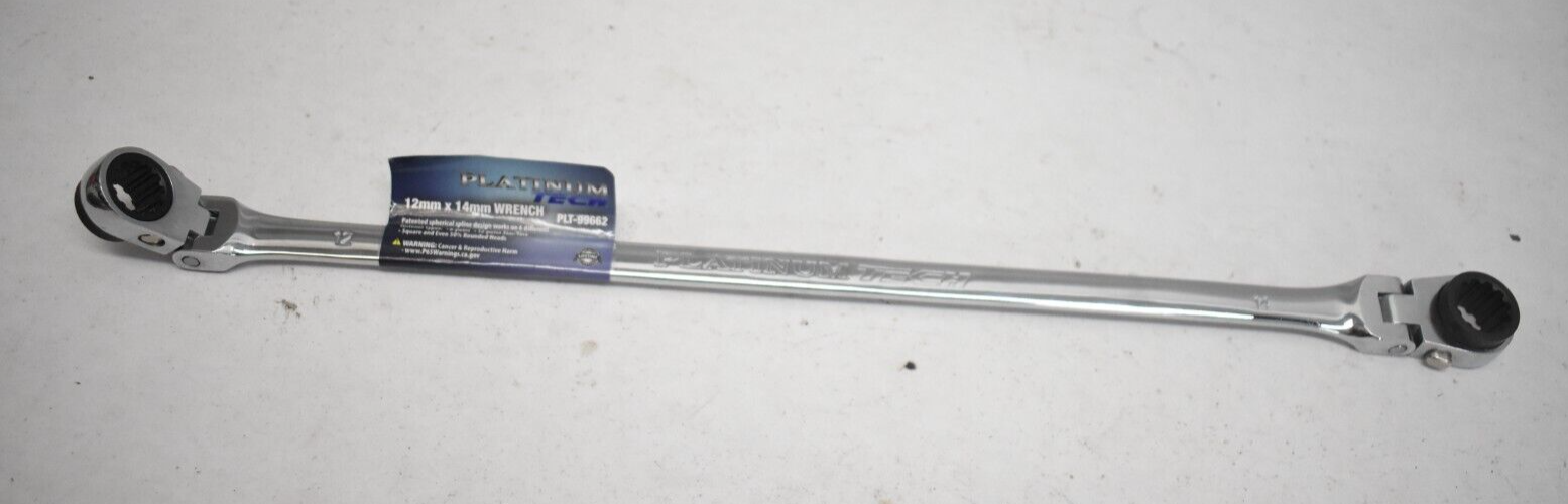 Platinum PLT99662 12mm X 14mm 12 Point XL Ratcheting Wrench for 