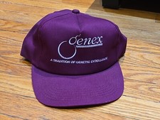Vintage K Products USA MADE Genex Farm Trucker Hat Snapback Cap