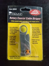 Coaxial Cable Stripper Tool Wire Cutter RG6 RG58 RG59 Rotary - NEW