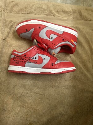Size 11.5 - Nike Dunk Low x OFF-WHITE University Red 2019  display picture 1