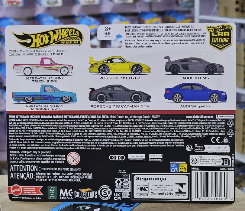 HOT WHEELS PREMIUM '75 DATSUN SUNNY TRUCK '93 NISSAN HARDBODY D21 TWIN