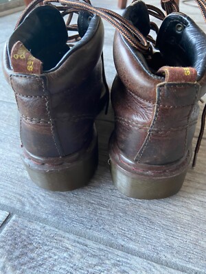 Dr. Martens Vintage Air Wair Brown Leather Ankle Boots NEW DR. MARTENS AIRWAIR CHESTNUT BROWN 1460 VEGAN ANKLE  main image 3