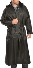 Double S M&F Western Saddle Slicker Rain Coat Poncho - Black