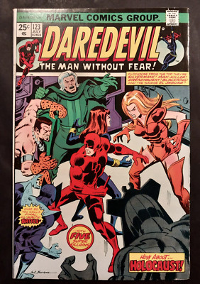 Daredevil #123 Marvel 1975 1st Jackhammer Apps of  Nick Fury & Black Widow B4P3