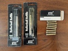 Montblanc Refills Rollerball Fine Point Black 16303C-Black  Ink Cartridges