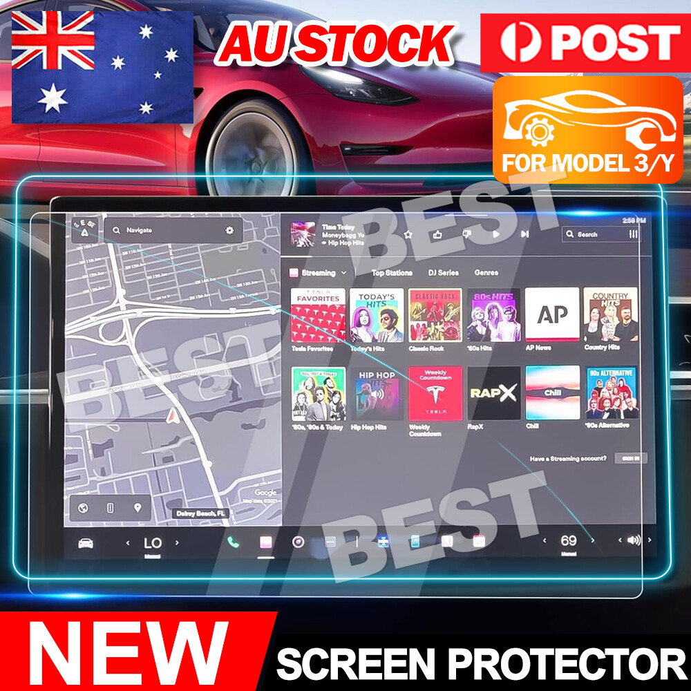 For Tesla Model 3/Y (pre-2024) Touchscreen Tempered Glass Screen Protector 15"