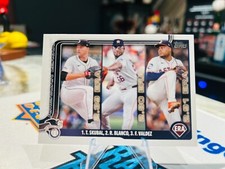 2025 Topps Series 1 Celebration AL ERA Leaders Skubal Blanco Valdez #5 