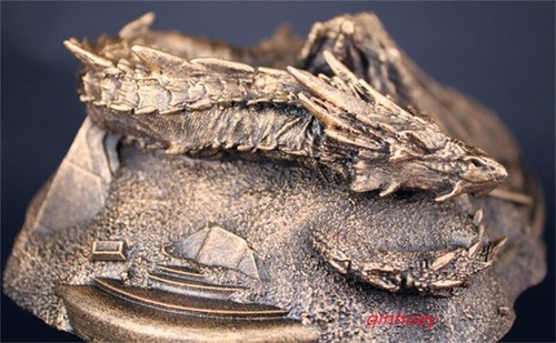 The Hobbit LOTR Smaug Statue Model Resin Figure 20cm Ornament Gift - Picture 4 of 6