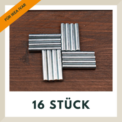 16x Bodenträger/Halter/Regalstift/Bolzen | Original Ersatzteil für IKEA Ivar