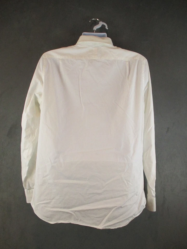 Jack Spade Shirt Mens 16 1/2 White Long Sleeve Dress Cotton Classic Button Up - Image 3 of 4