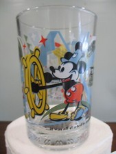 Disney McDonalds Mickey Mouse Glass Cup 100 Years Magic Walt Disney 2000  retro