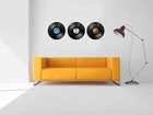 Record vinyl frame Rimless Round Circular Clip Frame Wall Mounted Pop art