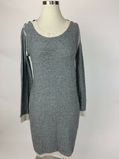 NEW Gap Chambray Gray Sweater Dress Long Sleeve Small