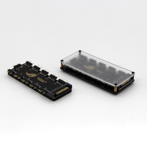 RGB Hub Interface 12V 4 PIN/5V 3 Pin Splitter HUB SATA ASUS AURA SYNC Motherboar - Picture 9 of 14