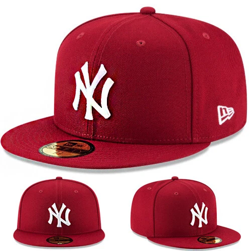 New Era New York Yankees 5950 Burgundy Fitted Hat MLB Official