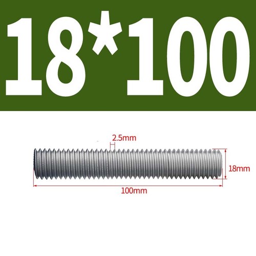 A2 Stainless Steel Threaded Rod Full Thread Studding Bar M10 M12 M14 M16 M18 M20 - Picture 107 of 133
