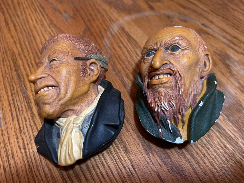 1964 Bossons heads (Uriah Heep and Fagin)