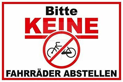 30cm Car Decal Sticker Please No Bikes Parking Prohibited 57