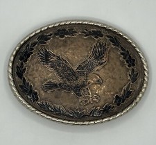 VINTAGE Pattern Western Belt Buckle signed W USA